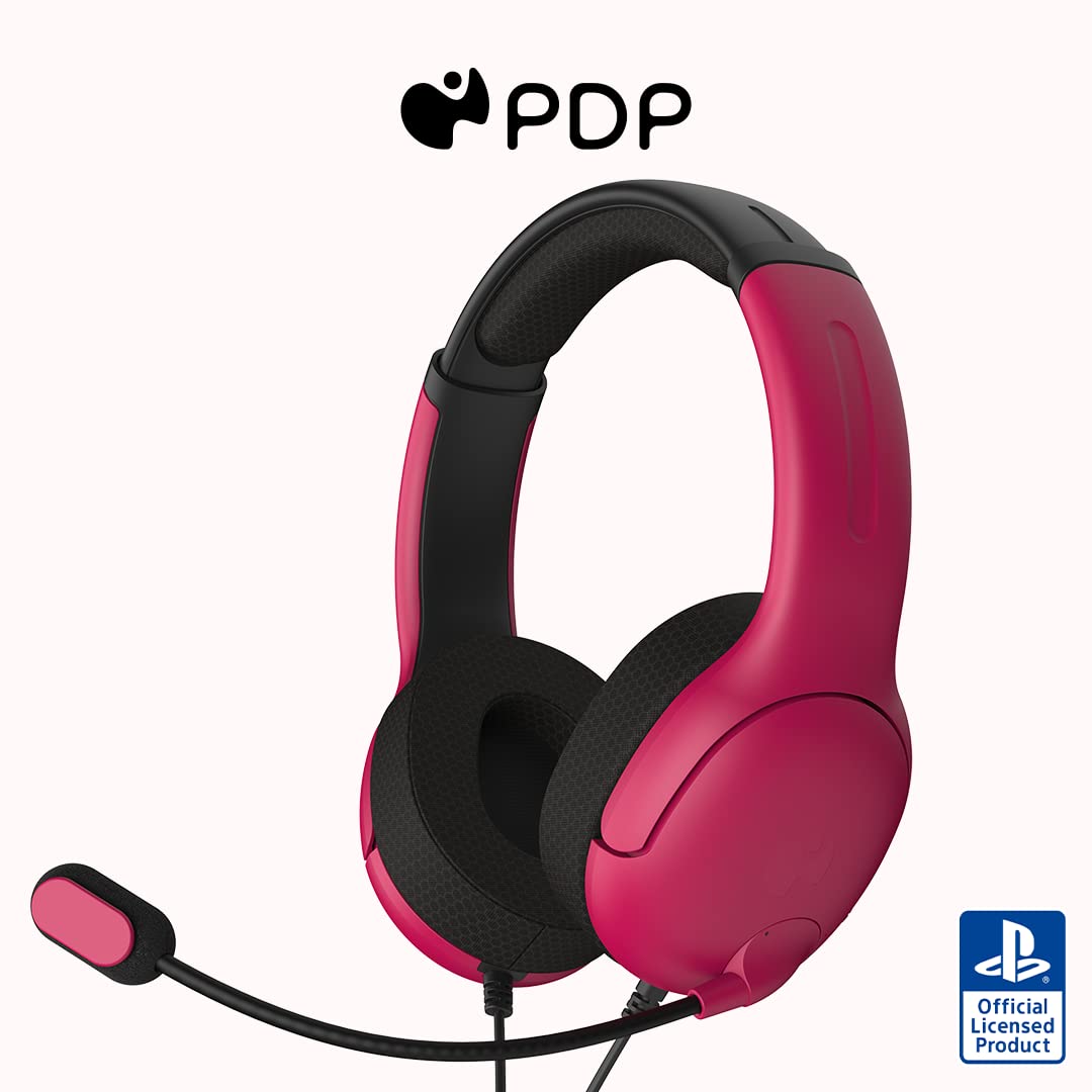 Pdp Airlite Wired Auricular Red With Noise Cancelling Microphone For Sony Playstation PS5 - PS4, Officially Licensed Pdp Airlite Wired Auricular Red With Noise Cancelling Microphone For Sony Playstation PS5 - PS4, Officially Licensed